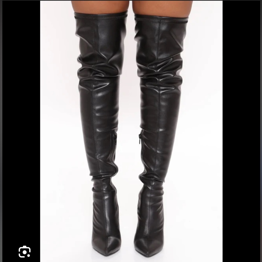 Exotica faux leather over the knee boots - Picture 6 of 6